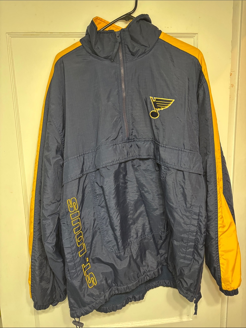 St. Louis Blues fleece lined Pullover Jacket